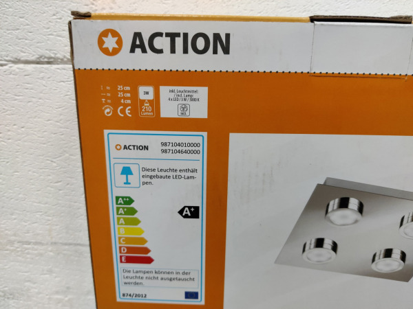 2x WOFI LED Plafondlamp VENETA – foto 3 – kavel bij XL Auctions