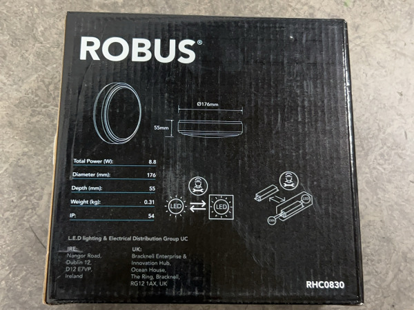 6x Robus schout rond 8W 3000K Ohio – foto 2 – kavel bij XL Auctions