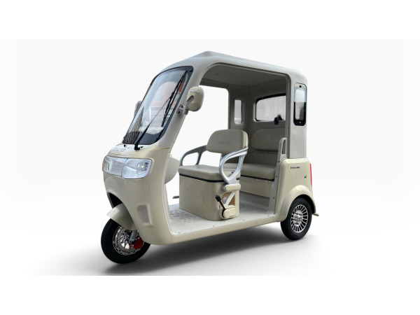 Elektrische tuk tuk scootmobiel - champagne – foto 2 – kavel bij XL Auctions