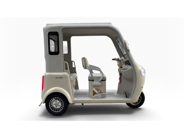 Elektrische tuk tuk scootmobiel - champagne – foto 3 – kavel bij XL Auctions