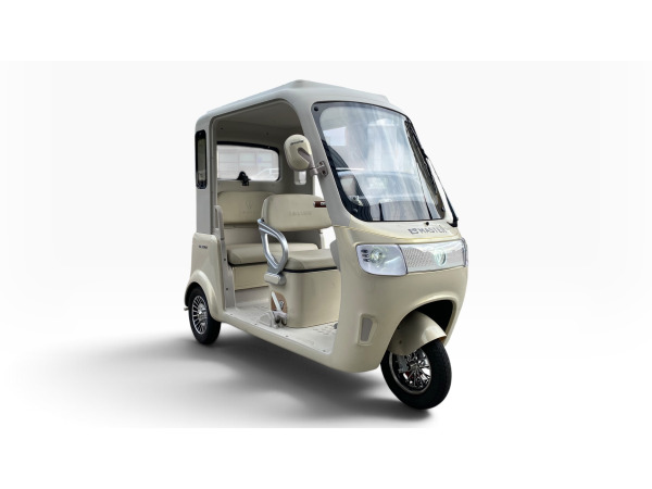 Elektrische tuk tuk scootmobiel - champagne – foto 5 – kavel bij XL Auctions