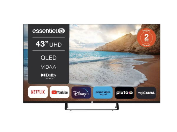 Essentiel-B QLED TV 4K 43QLED306 - 43 inch – kavel bij XL Auctions