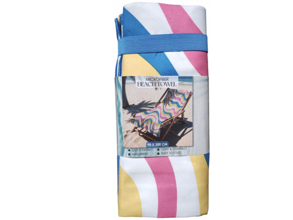 Microvezel Quick Dry Strand/zembad Handdoek 90x200cm Rainbow – foto 2 – kavel bij XL Auctions