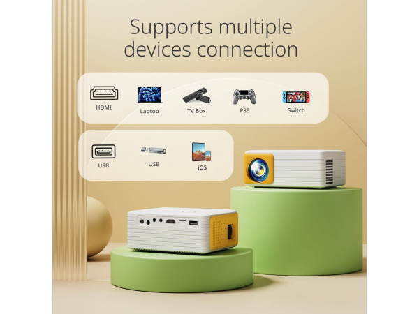 Yoton Y3 Mini Beamer met Wifi en Bluetooth – foto 4 – kavel bij XL Auctions
