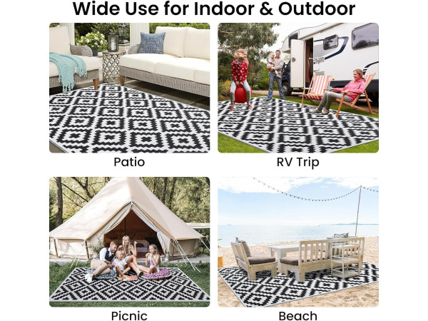 smiry Outdoortapijt - waterdicht - 150 x 240 cm – foto 5 – kavel bij XL Auctions