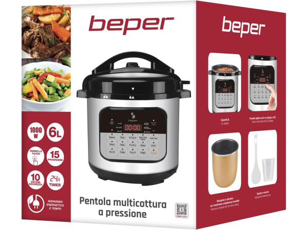 BEPER P101COS002 Snelkookpan 6L - 1000W – foto 5 – kavel bij XL Auctions