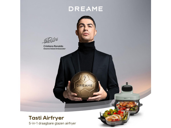 DREAME Tasti - 5-in-1 - draagbare glazen airfryer – foto 2 – kavel bij XL Auctions