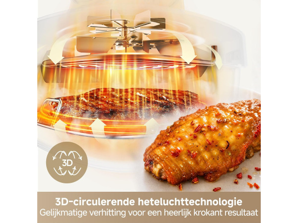 DREAME Tasti - 5-in-1 - draagbare glazen airfryer – foto 9 – kavel bij XL Auctions