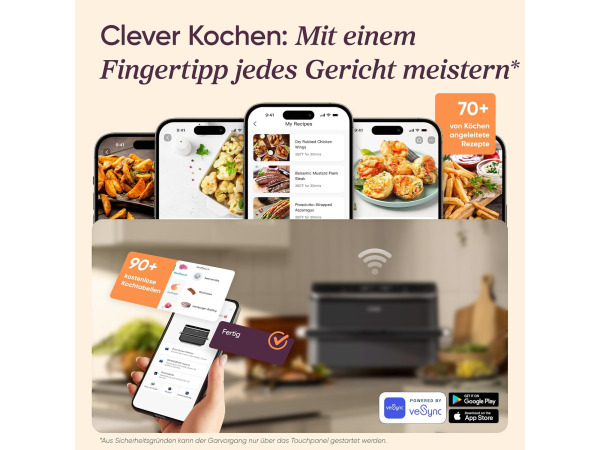 Cosori Dual Blaze Twinfry - Airfryer - 10L – foto 5 – kavel bij XL Auctions