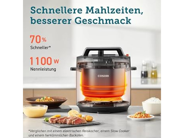 COSORI Snelkookpan - 9-in-1 - met 14 functies - 5,7L – foto 2 – kavel bij XL Auctions