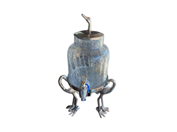 Dispenser 'Flamingo' zilverkleur – kavel bij XL Auctions