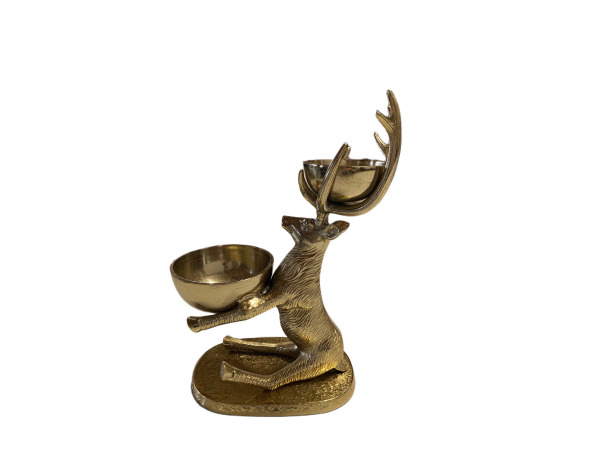 Rendier tafeldecoratie met 2 schalen – kavel bij XL Auctions