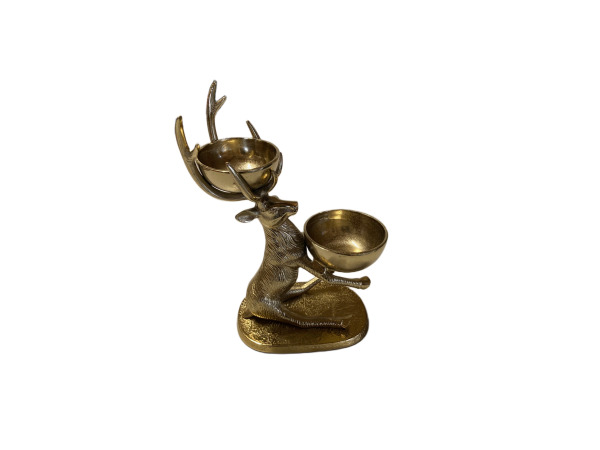 Rendier tafeldecoratie met 2 schalen – foto 2 – kavel bij XL Auctions