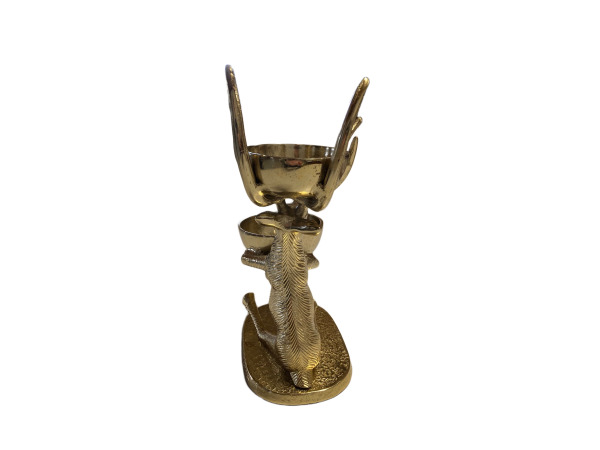 Rendier tafeldecoratie met 2 schalen – foto 3 – kavel bij XL Auctions