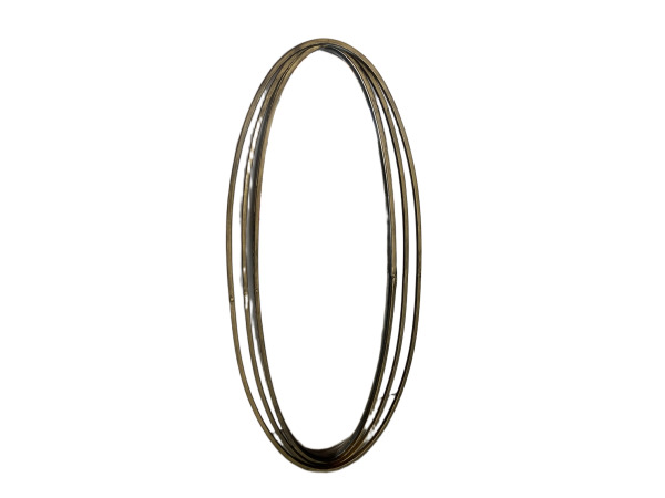 Spiegel ovaal Countryfield 65 cm 'Çhapman' Gold – kavel bij XL Auctions