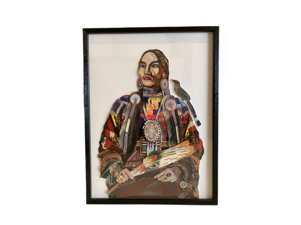 3D schilderij 'Indianenvrouw' – kavel bij XL Auctions
