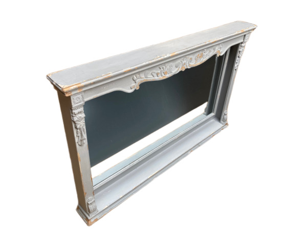 Houten wandspiegel in 'retro look' – kavel bij XL Auctions