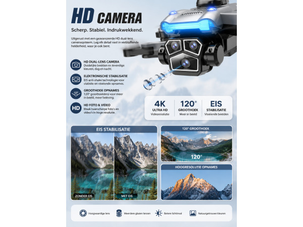 iTeck X6 Pro GPS 4K Camera Drone met Scherm – foto 2 – kavel bij XL Auctions