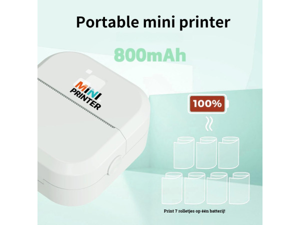 iTeck Mini Printer – Premium Pakket – foto 4 – kavel bij XL Auctions
