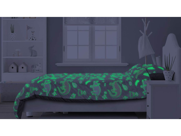 Glow in the dark Dinosaurs dekbedovertrek 140x200 – foto 3 – kavel bij XL Auctions