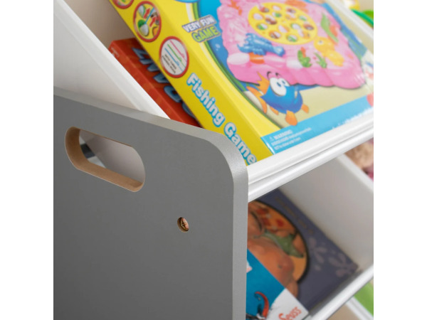Inspire Grijs/Wit 12-Bin Speelgoedorganizer – foto 6 – kavel bij XL Auctions