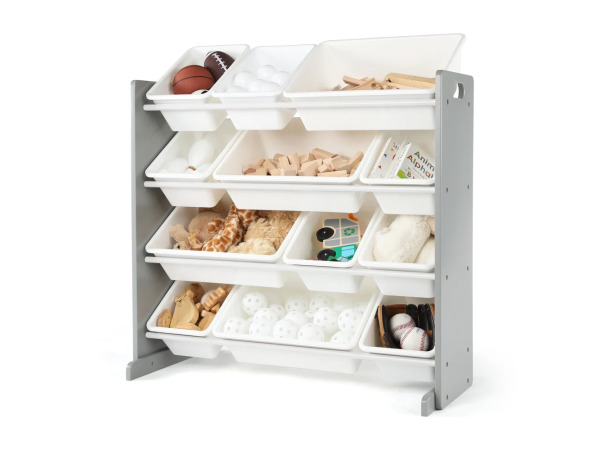 Inspire Grijs/Wit 12-Bin Speelgoedorganizer – foto 9 – kavel bij XL Auctions