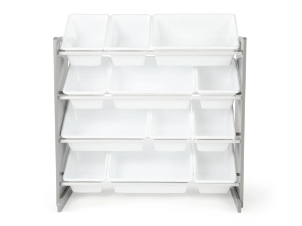 Inspire Grijs/Wit 12-Bin Speelgoedorganizer – foto 10 – kavel bij XL Auctions