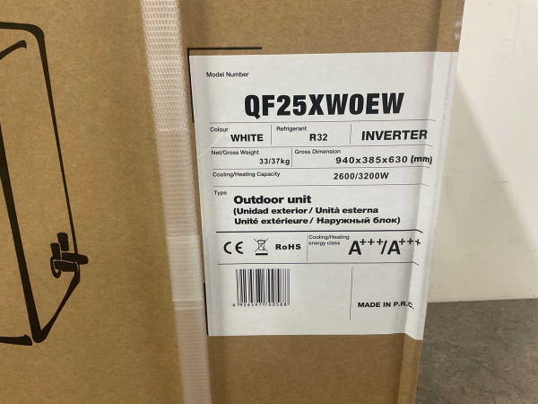 Airco splitunit 2,6kW met Clean Air technologie –tot 25m² – foto 10 – kavel bij XL Auctions