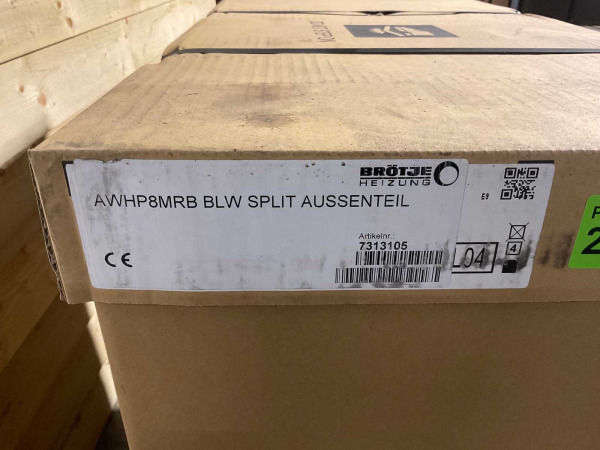 lucht/water-warmtepomp 8kW BLW Split-P (c) – foto 5 – kavel bij XL Auctions