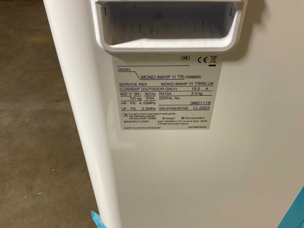 lucht/water-warmtepomp 11kW BLW Mono met verwarmelement – foto 4 – kavel bij XL Auctions