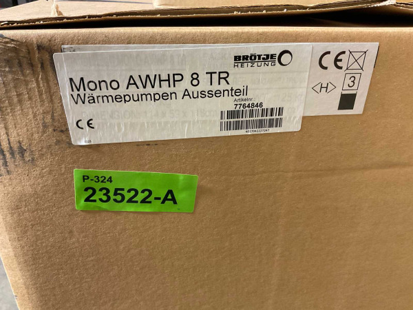 lucht/water-warmtepomp 8kW BLW Mono – foto 2 – kavel bij XL Auctions