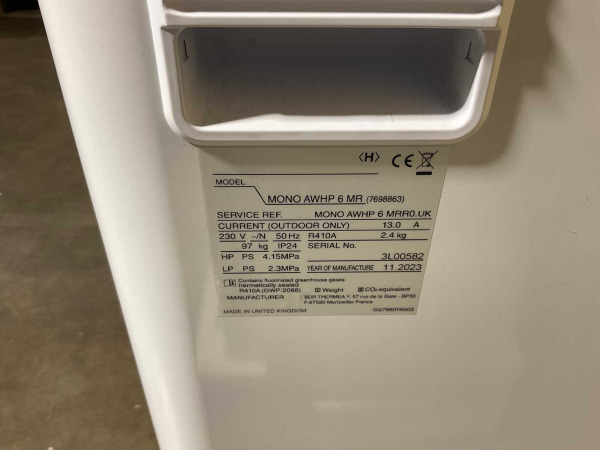 lucht/water-warmtepomp 6kW BLW Mono met verwarmelement – foto 5 – kavel bij XL Auctions