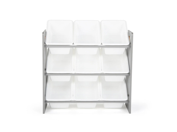 Hampton Sandwashed Speelgoedorganizer met 9 Plastic Bakken – foto 4 – kavel bij XL Auctions