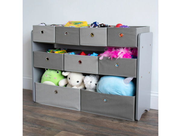 Camden Stof Multi Bin Speelgoed Organizer met 9 Opbergbakken – foto 4 – kavel bij XL Auctions