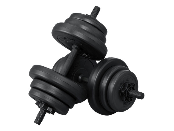 Halterset / Dumbells 20 kg - 2-delig - Zandgevuld – kavel bij XL Auctions