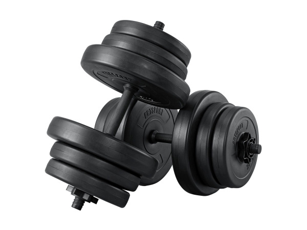 Halterset / Dumbells 40 kg - 2-delig - Zandgevuld – kavel bij XL Auctions