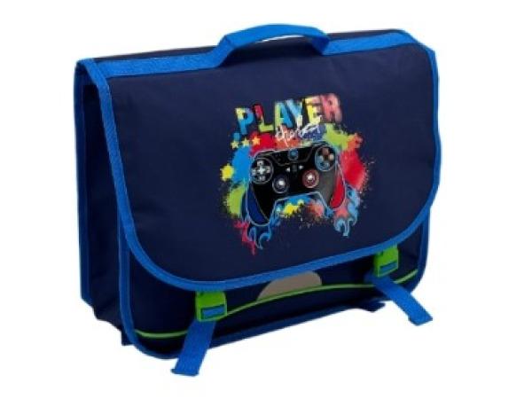 Boekentas 'Player' Blauw 38cm – foto 2 – kavel bij XL Auctions