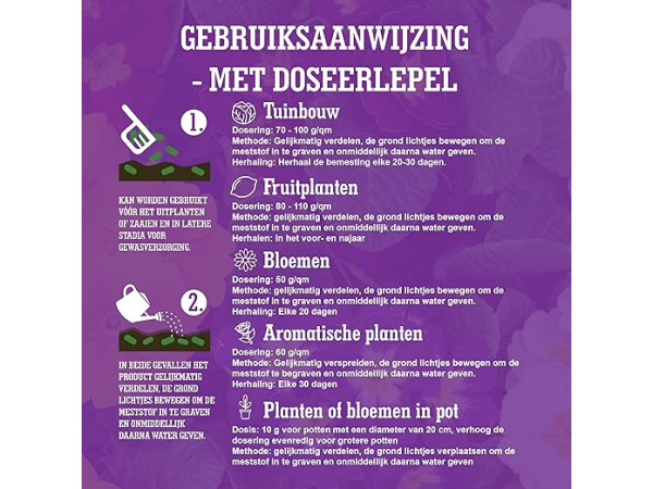 LERAVA® Universele meststof [biologisch] - 4x800g – foto 3 – kavel bij XL Auctions
