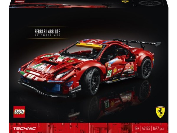 LEGO Technic Ferrari 488 GTE AF Corse #51 - 42125