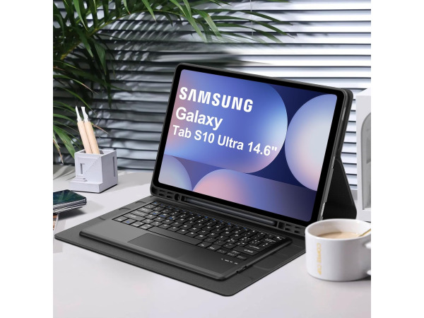 BT Toetsenbord met touchpad Qwerty + hoes 14.6" – foto 5 – kavel bij XL Auctions