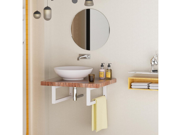 JYiuog plankhouders (4 stuks) 40cm Wit – foto 4 – kavel bij XL Auctions