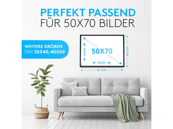 55x Pack v 2 Fotolijsten hout 50*70cm zwart – foto 2 – kavel bij XL Auctions