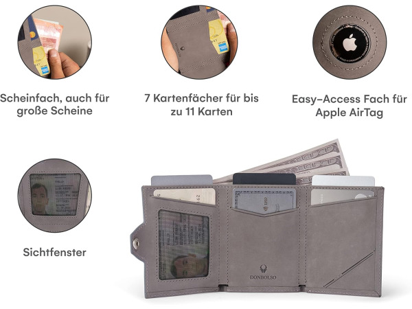 Portemonneehoes grijs met Tag-hoes – foto 3 – kavel bij XL Auctions