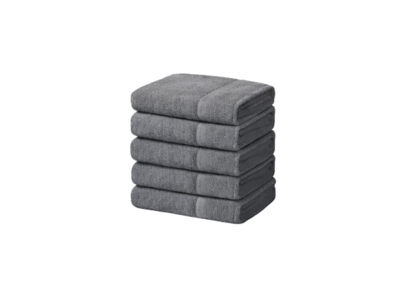 Handdoeken 70×140 cm – Set van 5 – 400 g/m² – Antraciet – kavel bij XL Auctions