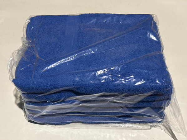 Handdoeken 70×140 cm – Set van 5 – 400 g/m² – Blauw – foto 3 – kavel bij XL Auctions