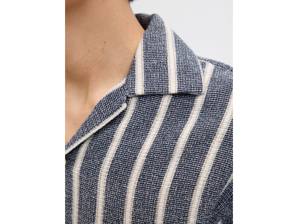 Jack & Jones Coba Stripe Resort Shirt Ocean Cavern - M – foto 3 – kavel bij XL Auctions
