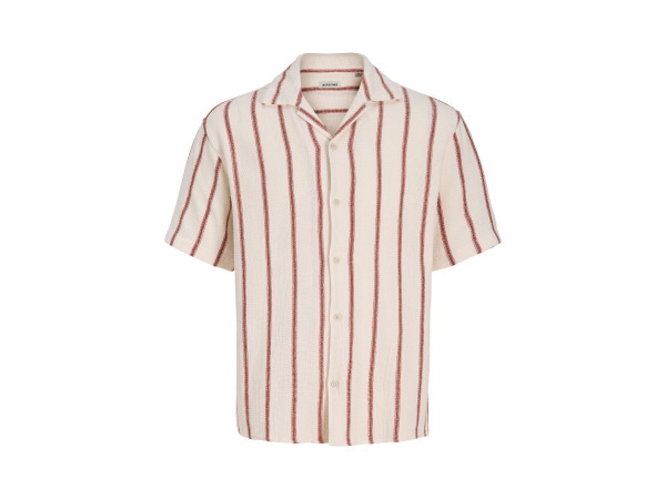 Jack &amp; Jones Coba Stripe Resort Shirt Arabian Spice - L