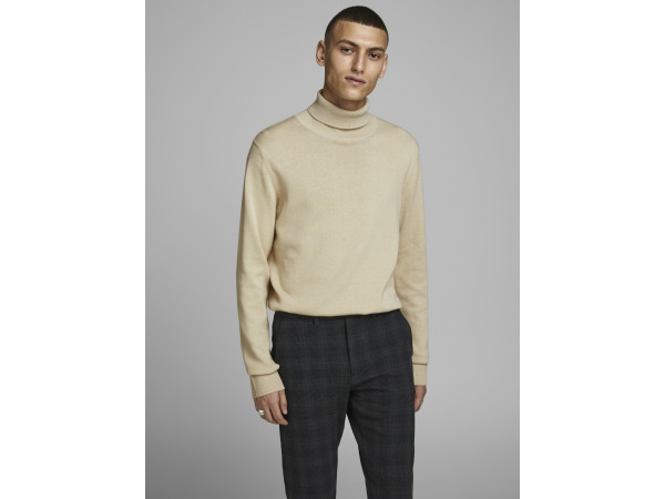 Jack & Jones Emil Knit Roll Neck Oatmeal - M – foto 3 – kavel bij XL Auctions