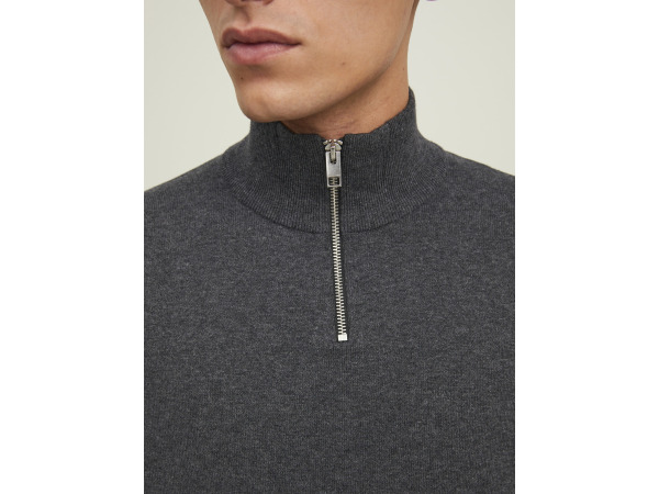 Jack & Jones Emil Knit Half Zip Dark Grey Melange - XL – foto 4 – kavel bij XL Auctions
