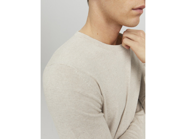 Jack & Jones Emil Knit Crew Neck Oatmeal - XXL – foto 3 – kavel bij XL Auctions